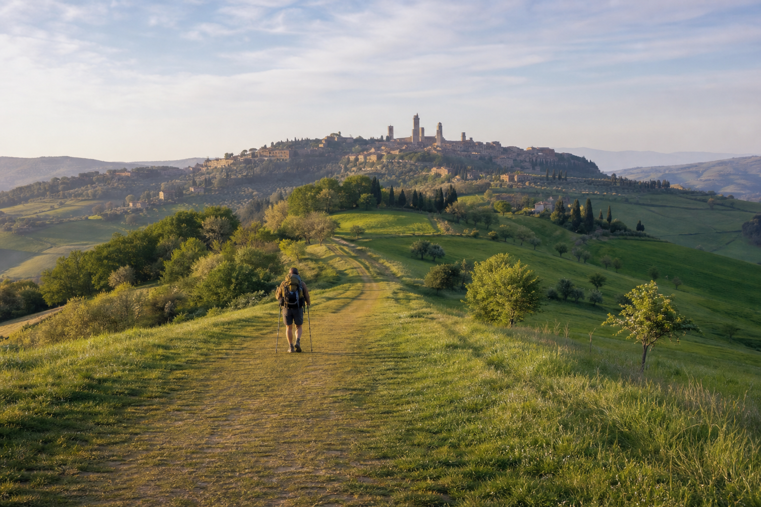 Camminare lungo la Via Francigena in Toscana